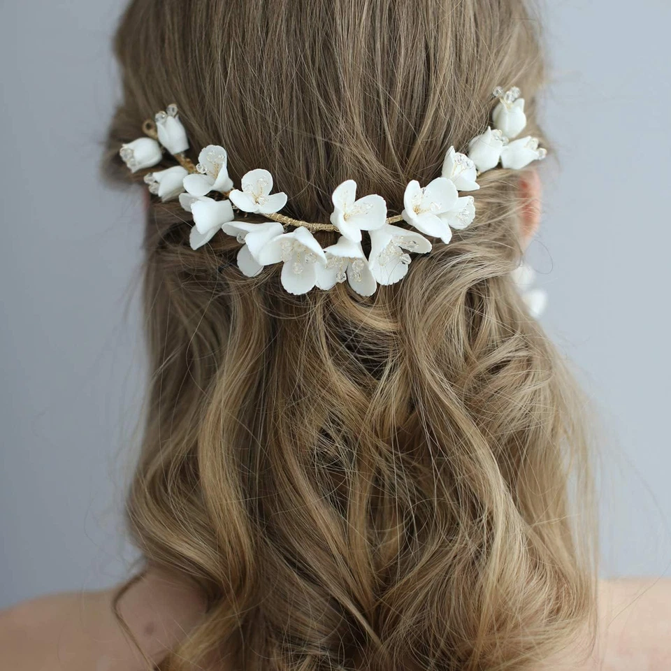 Donna Clip Pettine per Capelli,Gioielli Da Sposa,Accessori per Capelli Sposa,Gio - Immagine 4 di 4