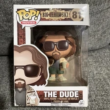 Funko Pop! Movies The Big Lebowski #81 The Dude Original Box w/ Protector READ