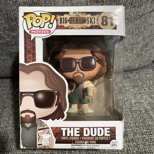 Funko Pop! Movies The Big Lebowski #81 The Dude Original Box w/ Protector READ