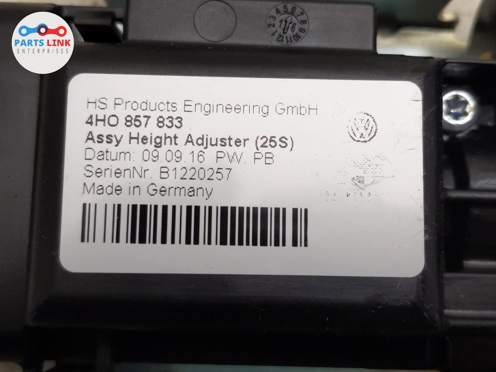 2016-20 BENTLEY BENTAYGA FRONT LEFT POWER SEATBELT HEIGHT ADJUSTER ACTUATOR ASSY