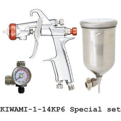 ANEST IWATA KIWAMI-1-14KP6 Mit PC-400S-2LSF Nahtlos Tasse Und Luft Messgerät Set