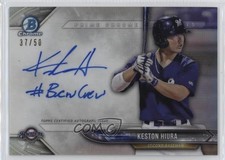 2018 Bowman Chrome Prime Chrome Signatures 37/50 Keston Hiura #PCS-KH Auto 7bt