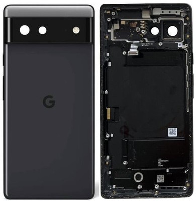 Original Google Pixel 6 Gehäuse Akkudeckel Backcover Stormy Black Gut 