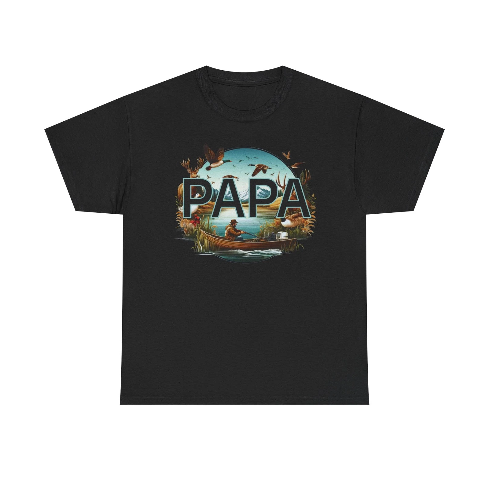 PAPA Fishing Shirt | Outdoors Shirt For Dad | Father's Day Gift | Gift For Dad