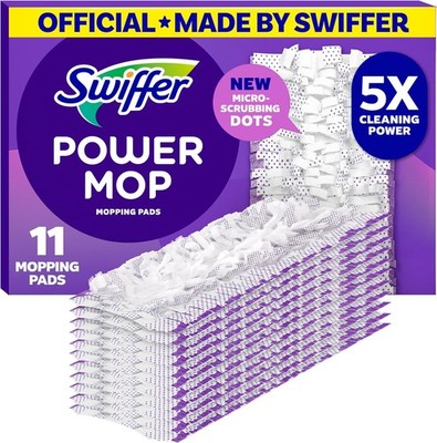 Swiffer PowerMop Multi-Surface Mopping Pad Refills, Made by Swiffer, for Floor C
