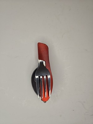Camper Camp Scout HOBO Hunting Pocket Knife W/ SPOON FORK CAN OPENER !!!