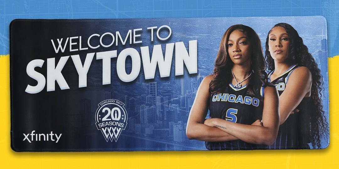 New Angel Reese and Karmilla Cardoso Chicago Sky Gaming Mat: From 7/24/2025 Game