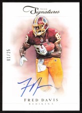 Fred Davis 2012 Panini Prime Signatures Autographs Gold 1/25 #115 Redskins
