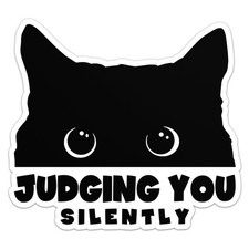 Funny Style Peeking Curious Black Cat Sticker Car Bumper Vinyl Decal