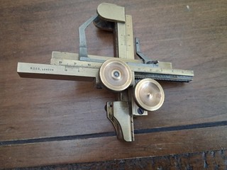 Vintage Ross London Microscope Mechanical Stage