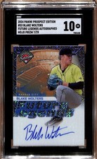 2024 Panini PE - Blake Wolters #33 Mojo Prizm On Card Auto /25 - SGC 10