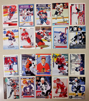 20 Card Lot of Different KARL DYKHUS w/ROOKIES NHL Blackhawks Must for Collector