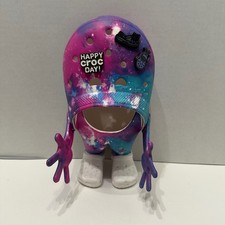 Crocs Galaxy Tie Dye Character Figure Display W/ Jibbitz 10" Rare Decor