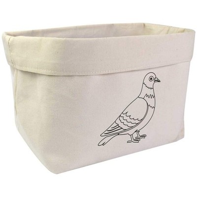 Große Canvas-Organizer/Aufbewahrungstasche ''Gemeine Taube'' (OR00040103)