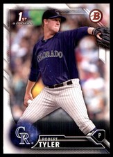 Robert Tyler 2016 Bowman Draft #BD-91 Rockies MLB READ FREE SHIP AutographDen
