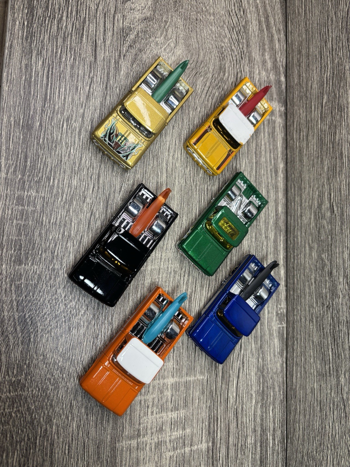 Hot Wheels Custom 62 Chevy Loose Pickup Lot of 6. See Photos for Condition