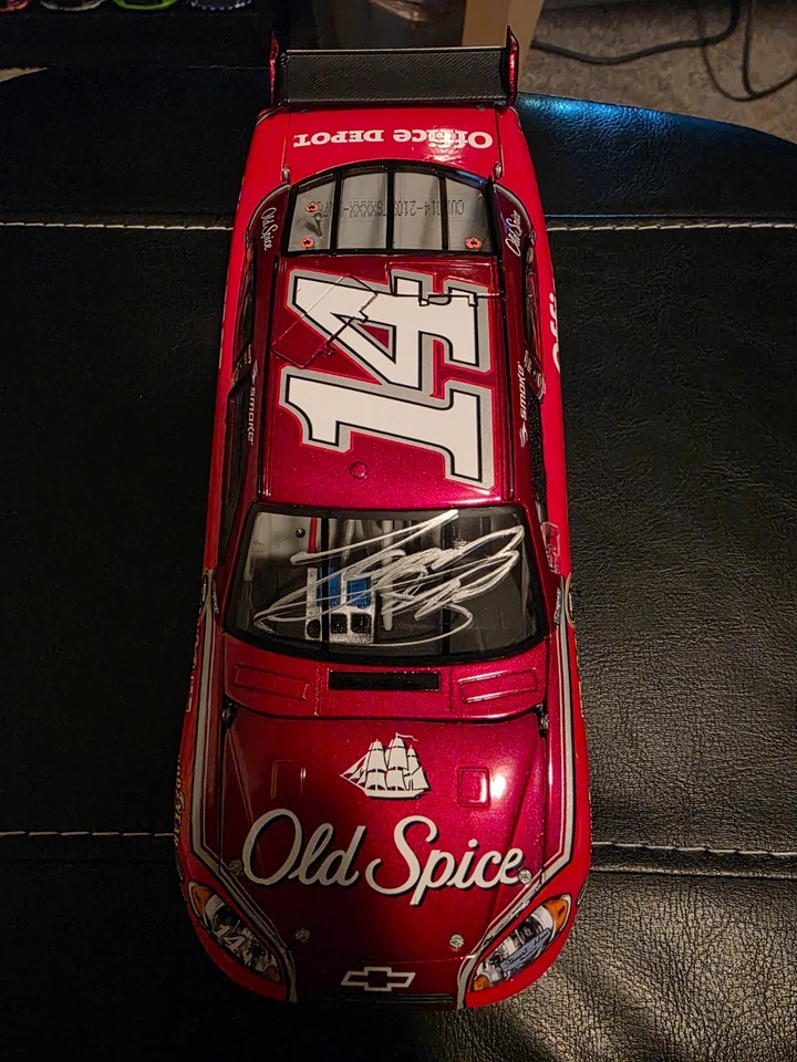 Tony Stewart 2010 Signed Old Spice Diecast 1:24 Chevrolet Stewart Haas Racing - Image 3 of 4
