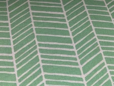 Cotton Fabric  Mint Diagonal Line 43” X  37”By Free Spirit Joel Dewberry 788