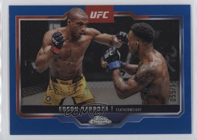 2025 Topps Chrome UFC Blue Refractor 55/150 Edson Barboza #117 0zz3