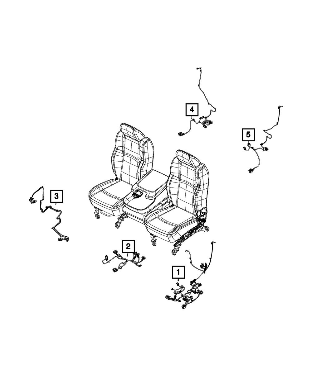 Genuine Mopar Seat Cushion Wiring 68550070AC