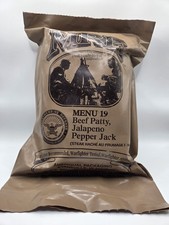 Menu 19 US Military MRE Beef Patty Jalapeño Pepper Jack