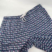 Vineyard Vines Men's L Cotton Christmas Whale Tree Pajama Lounge Pants Cotton