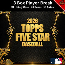 JUAN SOTO 2026 Topps Five Star Baseball Player Break 3 Box 1 Case 3015
