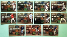 1999 Upper Deck MVP Scout's Choice Lot of (11) Drew Glaus Halladay Wood Kapler