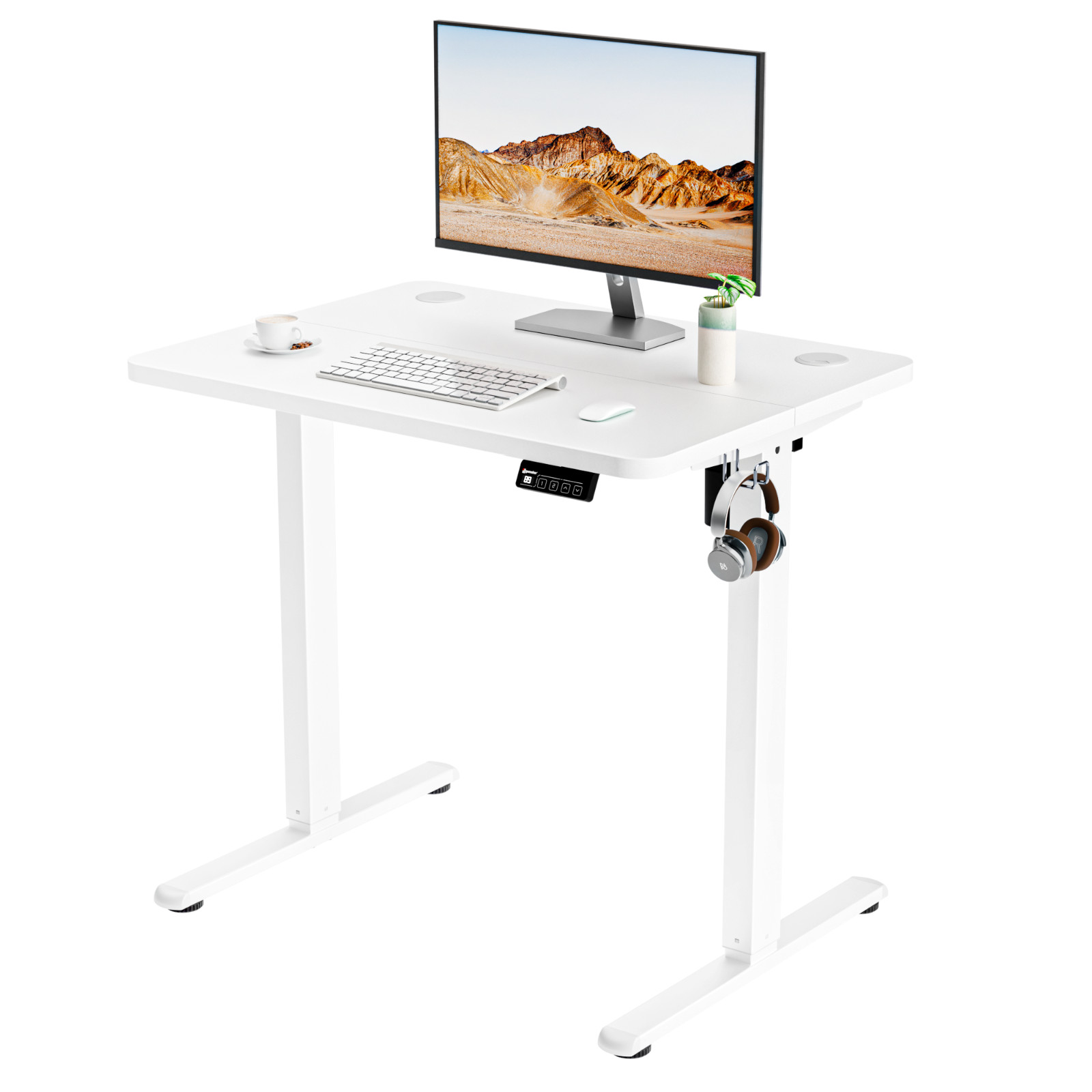 Ergomaker Electric Standing Desk Adjustable Sit Stand Gaming Desk 80cm White — image 9