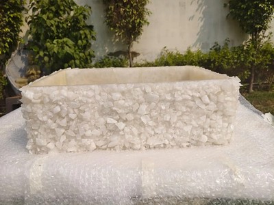 Quartz Agate Stone Sink, Natural Gemstone Basin for Bathroom and Kitchen Counter