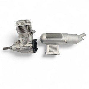 Vintage OS MAX-65LA RC Airplane Glow Engine With E-4010 Muffler