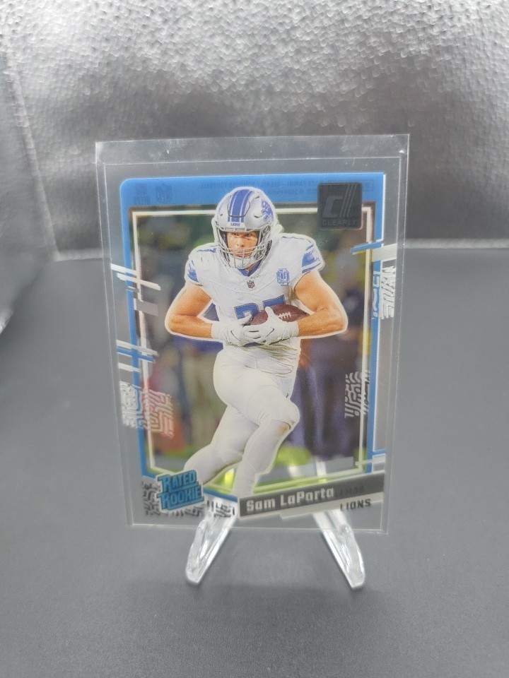 Sam LaPorta 2023 Panini Clearly Donruss - Rated Rookie #81 (RC) Detroit Lions
