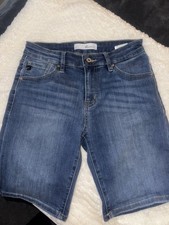 KanCan Medium Wash Denim Bermuda Shorts KC8614M Blue Stretch Mid Rise Size M