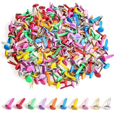 200 Stück Mini Metall Brads bunte Brads Scrapbooking Basteln Papierhandwerk