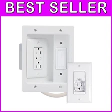 In-Wall TV Power Kit - Hide Cords, Surge Protection