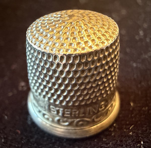 Antique Sterling Silver Thimble