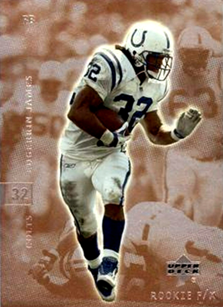 2001 Upper Deck Rookie F/X #37 Edgerrin James Indianapolis Colts HOF