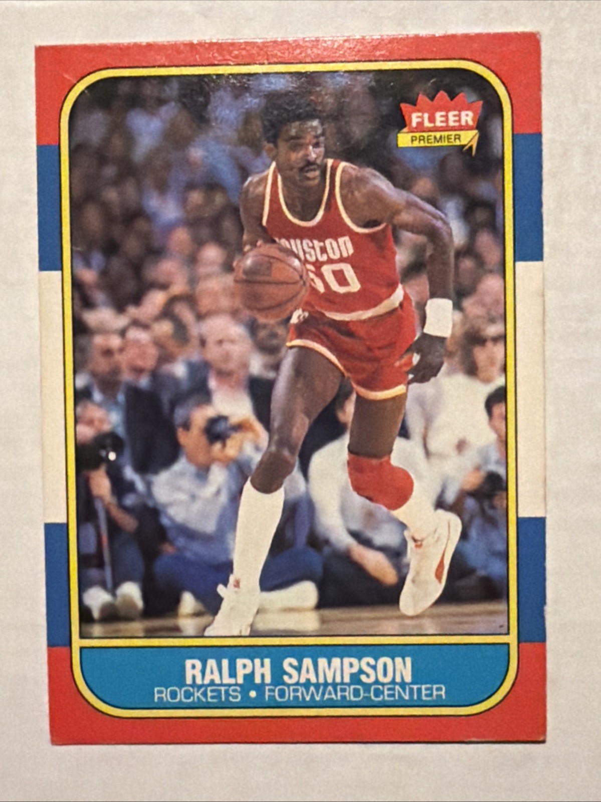 1986-87 Fleer Basketball Ralph Sampson #97 Rookie Card RC Houston Rockets EX+