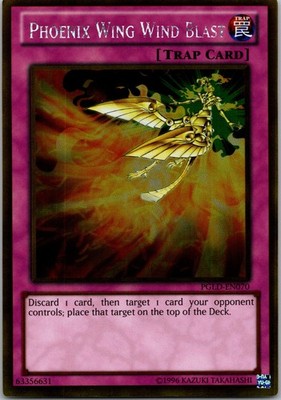 Yugioh Phoenix Wing Wind Blast PGLD-EN070 Gold Rare NM
