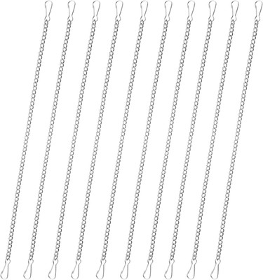 10 Pcs 20 Inch Stained Glass Window Hanging Chain, Stainless Steel Picture Hangi