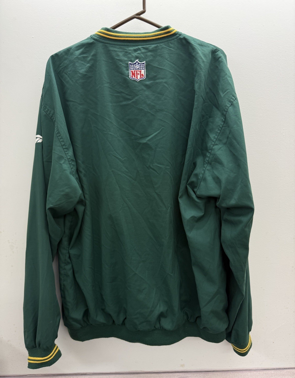 Vintage Green Bay Packers Reebok Pullover Windbreaker Jacket Size L 90s Retro thumbnail 2