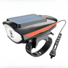 Solar Power Bike Headlight Night Riding Bicycle for Road & Mountain Riding
