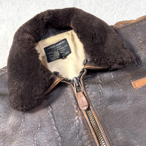 AVIREX Leather G-1 Flight Jacket Size S Dark Brown From Japan 119647K Authentic - Picture 4 of 24