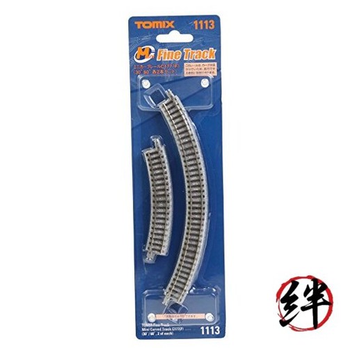 TOMIX Spur N Mini gebogene Schiene C177 F 30°/60° 2 je 1113 Eisenbahnbedarf | Zustand: Neu