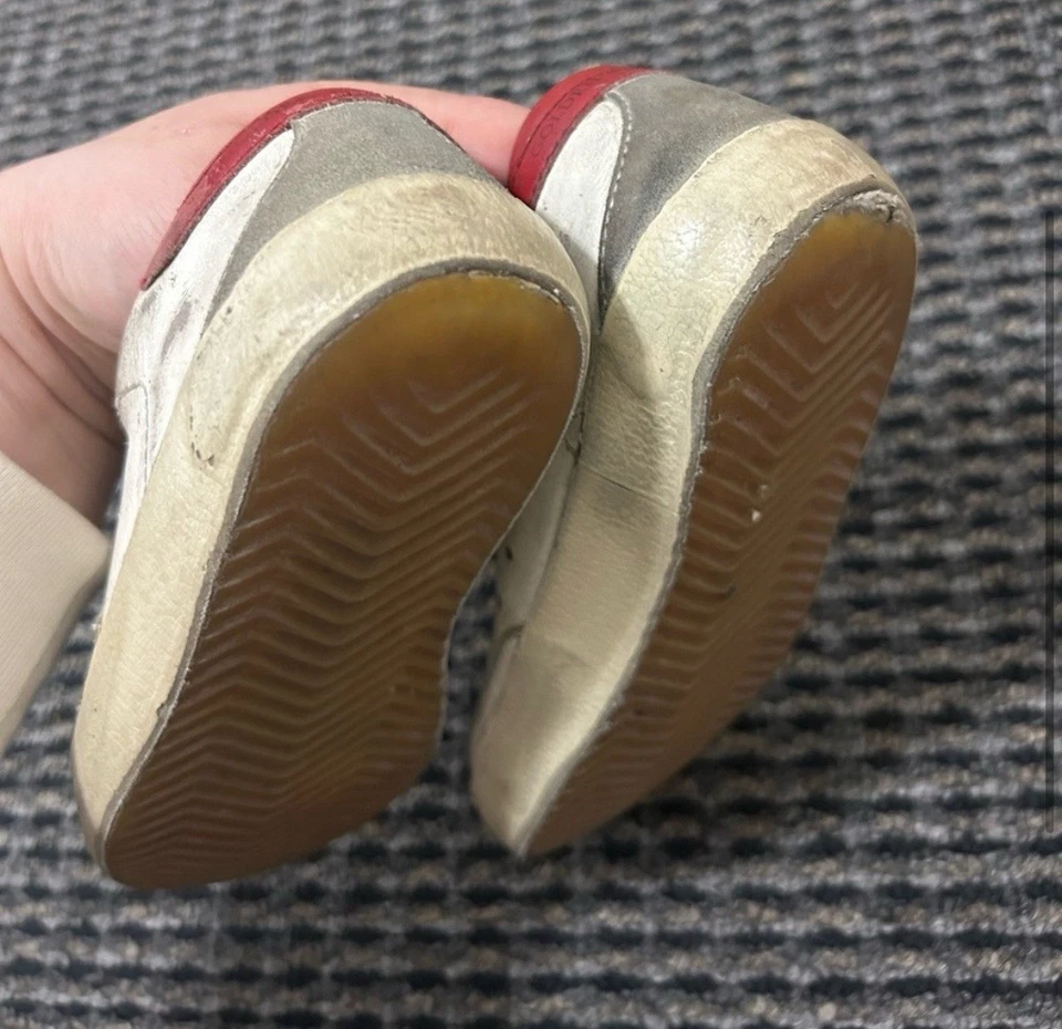 Zapatillas bajas de cuero Golden Goose con cordones blancas talla 32 Foto 4 de 4