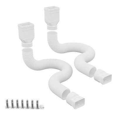 Flexible Downspout Extension, 22-63'' Telescoping, Fits 2x3 & 3x4