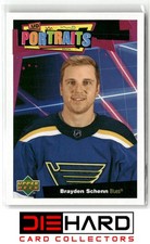 2020-21 Upper Deck #P-38 Brayden Schenn UD Portraits St. Louis Blues
