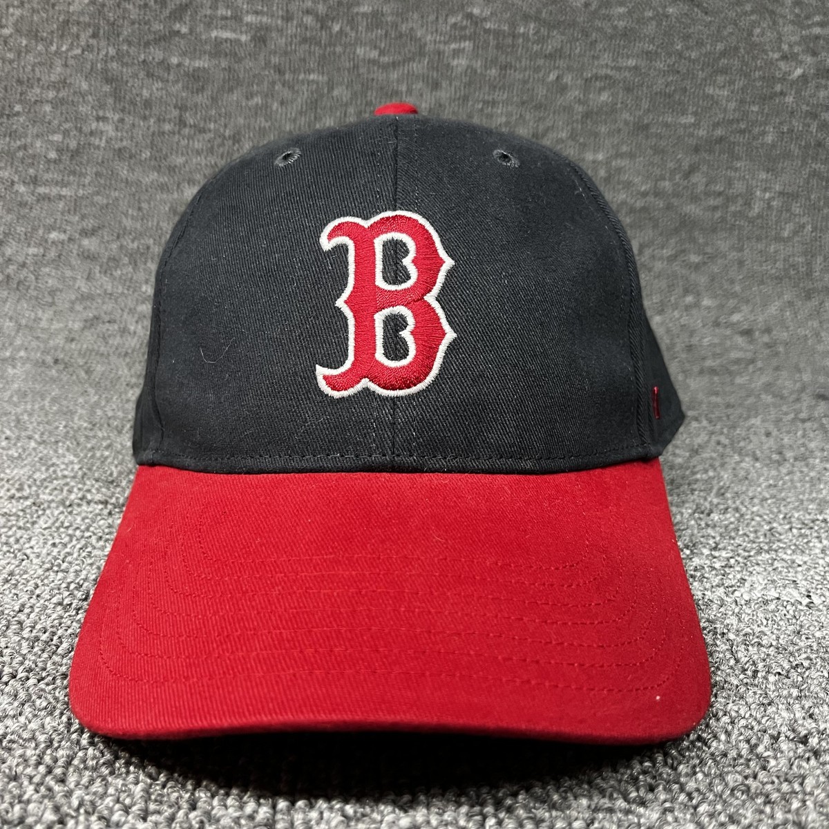 Boston Red Sox '47 MVP Hat Black Red Adjustable MLB Baseball Cap Hook and Loop