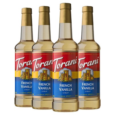 Torani Syrup French Vanilla 25.4 Ounces Pack of 4