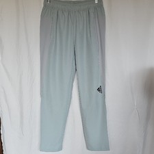 Adidas Women's Soft Gray Straight Leg Aeroready Pants.